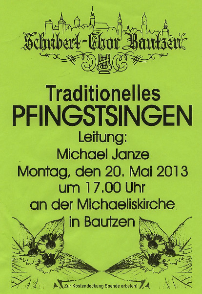 Plakat Pfingstsingen